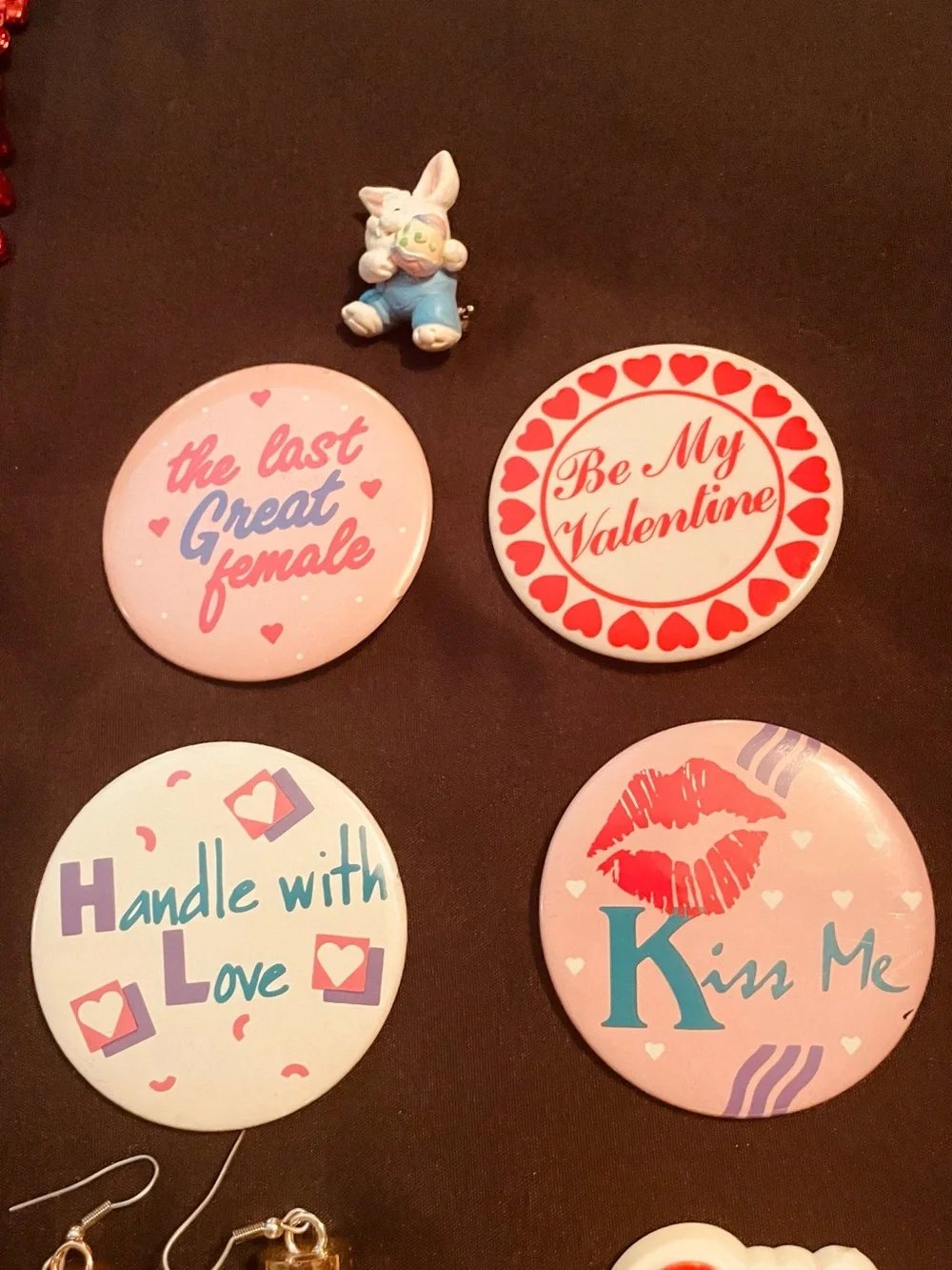 Red Heart Bead Necklace and Valentine, Halloween , and Easter assortment.